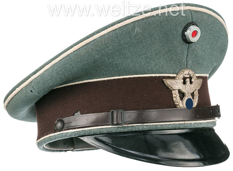 Polizei III. Reich Schirmmütze für Mannschaften der Motorisierten Straßenpolizei