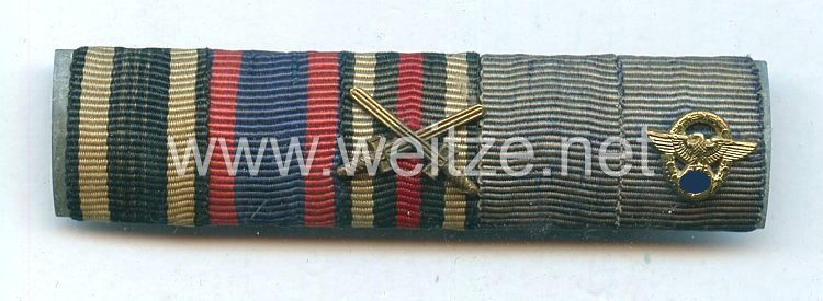 Bandspange für einen oldenburgischen Veteranen des 1. Weltkriegs und späteren Polizisten 