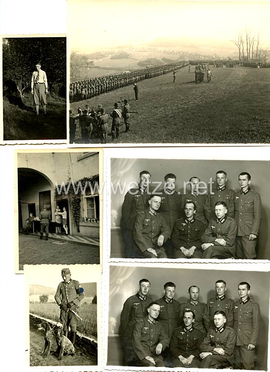 Wehrmacht Heer Fotokonvolut, Angehöriger des RAD und später Soldat