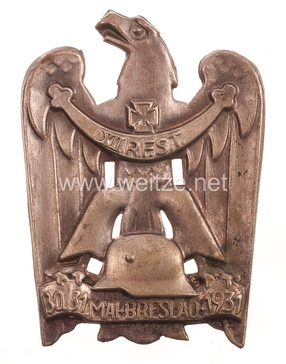 Stahlhelmbund - Treffabzeichen - XII. R.F.S.T. Breslau 30./31. Mai 1931 ( Reichsfrontsoldatentag )