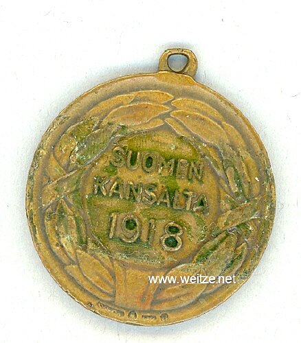 Finnland Tapferkeitsmedaille in Bronze 1918 Bild 2