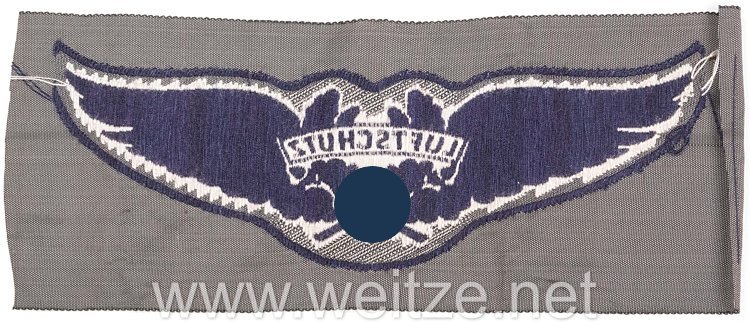 RLB Reichsluftschutzbund großes Brust-Emblem für Mannschaften "Luftschutz" Bild 2