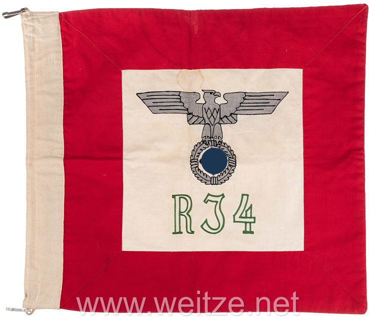 SA große Kommandoflagge der SA-Reserve-Jäger-Standarte 4 