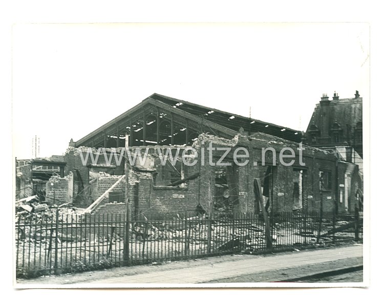 Wehrmacht Pressefoto: Zerstörung in Le Havre Frankreich 
