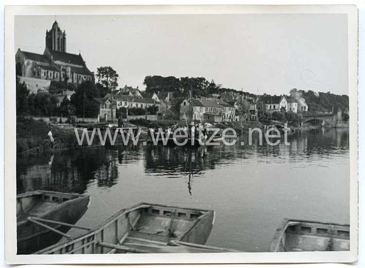 Wehrmacht Pressefoto: Pioniere beim Oise Übergang bei St-Denis (Frankreich)