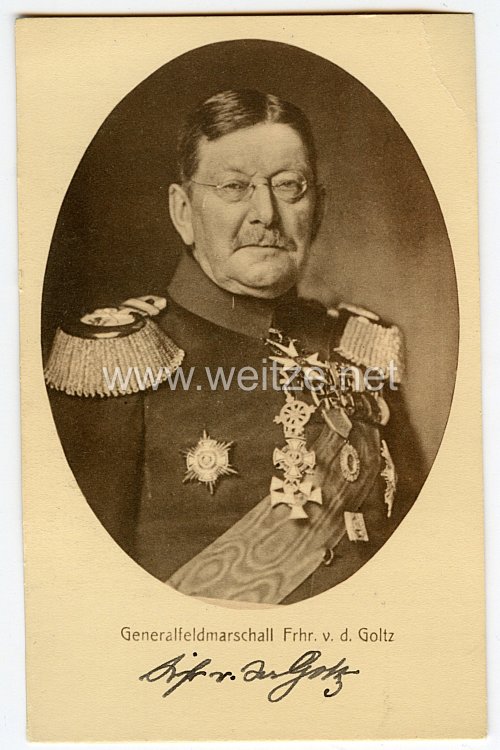 Postkarte: "Generalfeldmarschall Frhr. v. d. Goltz"