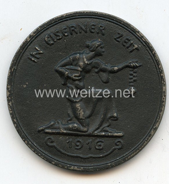 Deutsches Reich Medaille "In Eiserner Zeit" 1916