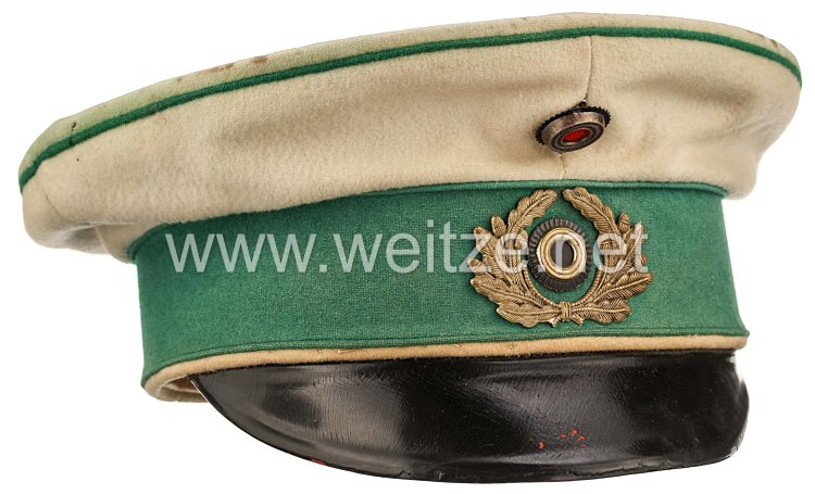 Preußen Vorläufige Reichswehr Schirmmütze für Offiziere im Kürassier-Regiment Graf Geßler (Rheinisches) Nr. 8
