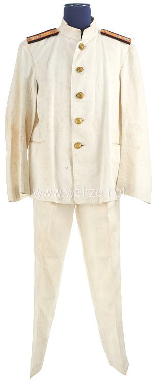 Japan 2. Weltkrieg Kaiserlich Japanische Marine, Weiße Bluse und Hose für einen Arzt Bild 2