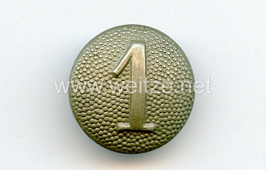 Reichswehr / Wehrmacht Einzel Schulterknopf für einen Soldaten der 1. Kompanie
