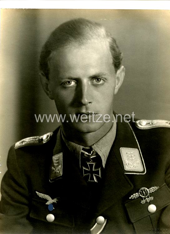 Luftwaffe Foto, Ritterkreuzträger Helmut Weinreich