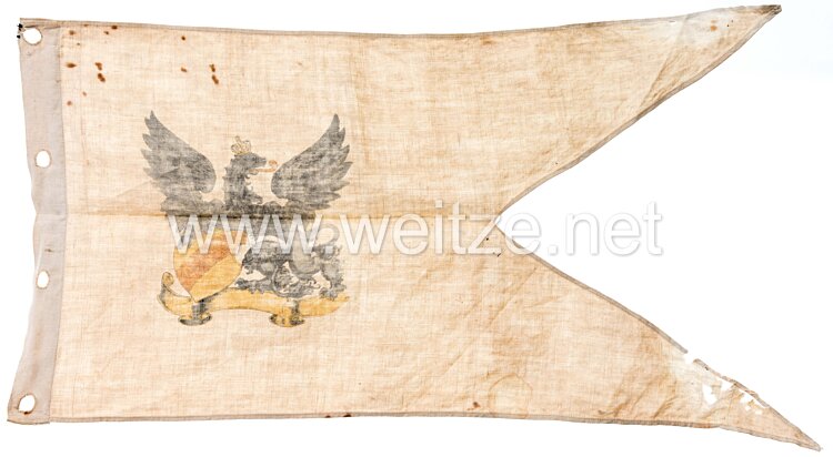 Baden Lanzenflagge für einen Unteroffizier im 1. Badischen Leib-Dragoner-Regiment Nr. 20, 5. Eskadron