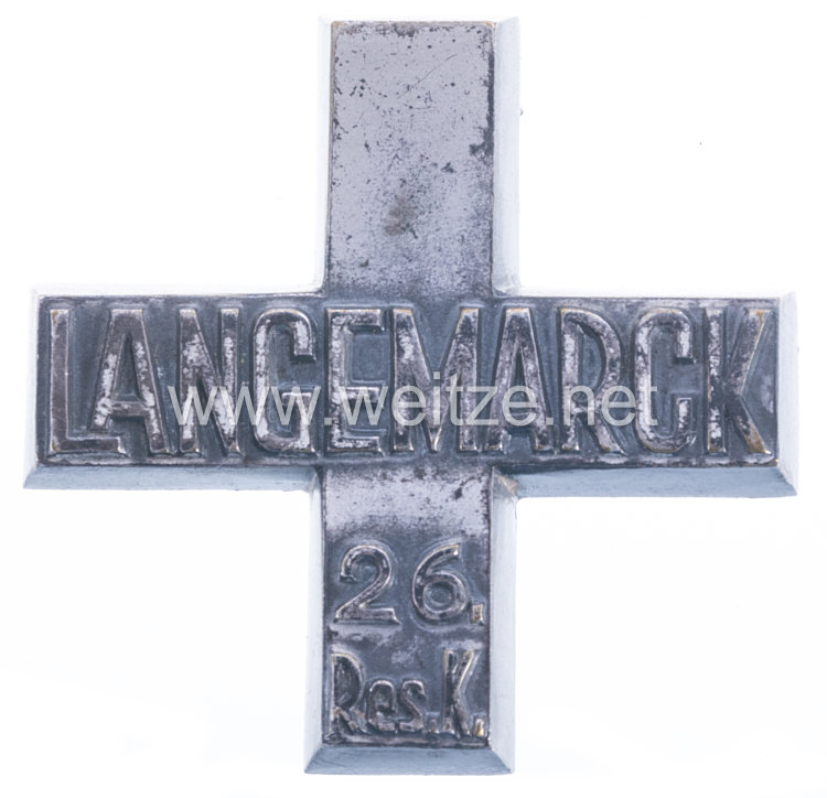 Langemarck Kreuz der 26. Res.Korps