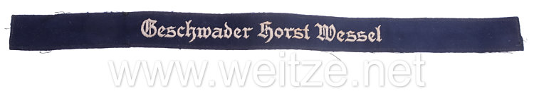 Luftwaffe Ärmelband "Geschwader Horst Wessel" für Mannschaften und Unteroffiziere
