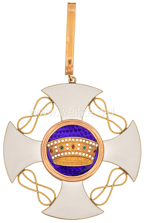 Orden der Italienischen Krone Kommandeurkreuz und Bruststern Bild 2
