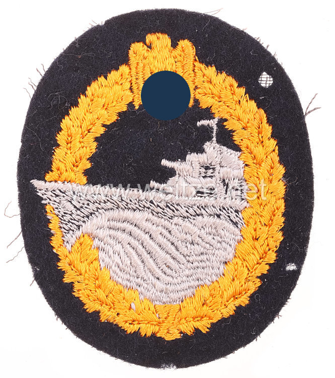 Kriegsmarine Zerstörerkriegsabzeichen - Stoffausführung