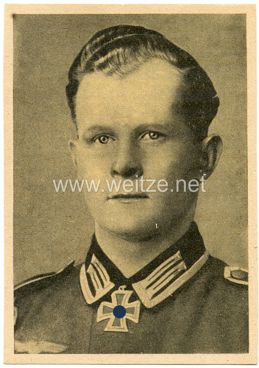 Heer - Propaganda-Postkarte von Ritterkreuzträger Unteroffizier Brüggemann
