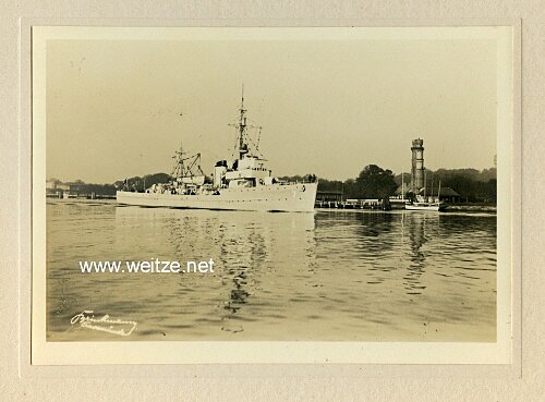 Foto von einem Minensuchboot der Kriegsmarine