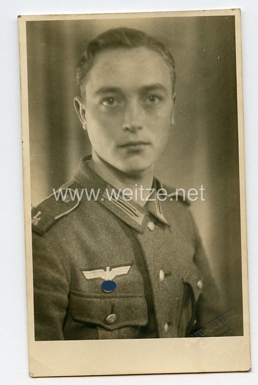 Wehrmacht Heer Portraitfoto, Angehöriger des Landesschützen-Bataillon