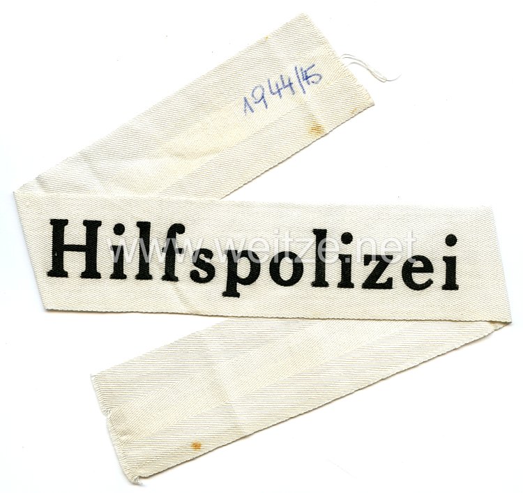 III.Reich Hilfspolizei (HiPo) Armbinde 