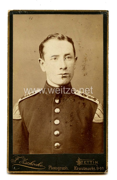 Preußen Kabinettfoto Musiker im Grenadier-Regiment König Friedrich Wilhelm IV (1. Pommersches) Nr. 2