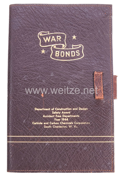 USA World War 2:  War Bonds Storage Booklet