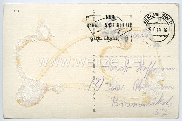 Luftwaffe - Faksimileunterschrift von Ritterkreuzträger Major Gordon Gollob Bild 2