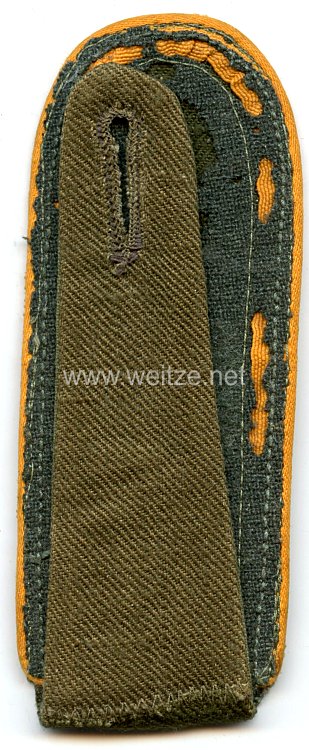 Wehrmacht Heer Afrikakorps Einzel Schulterklappe für einen Unteroffizier Aufklärung  Bild 2