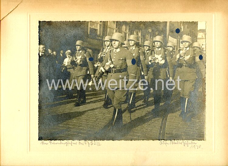 Sturmabteilung Foto, SA-Männer des Feldjägerkorps mit Ringkragen in Nürnberg 1934