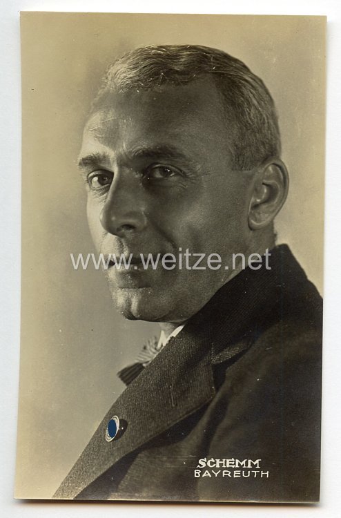 III. Reich - Portraitpostkarte von Hans Schemm - Gauleiter Bayerische Ostmark