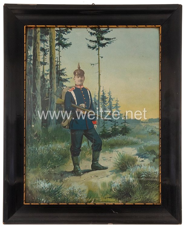 Preußen Bildmontage eines Soldaten im Kaiser Alexander Garde-Grenadier-Regiment Nr. 1