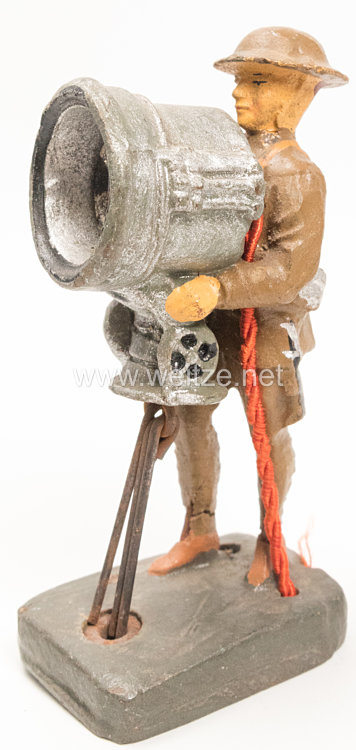 Elastolin - England Soldat mit elektrischem Blinkgerät