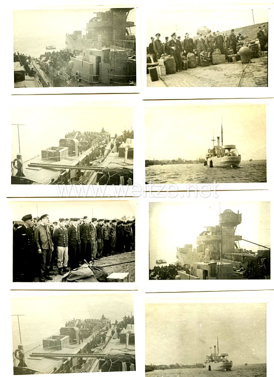 Kriegsmarine Fotogruppe, Angehörige der Artilleriefahrprahm AF50 der 7. Artillerieträger-Flottille bei der 9. Sicherrungsdivision in der Ostsee im Mai 1945