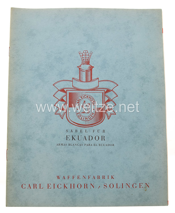III. Reich Fa. Carl Eickhorn Solingen original Verkaufsbroschüre 