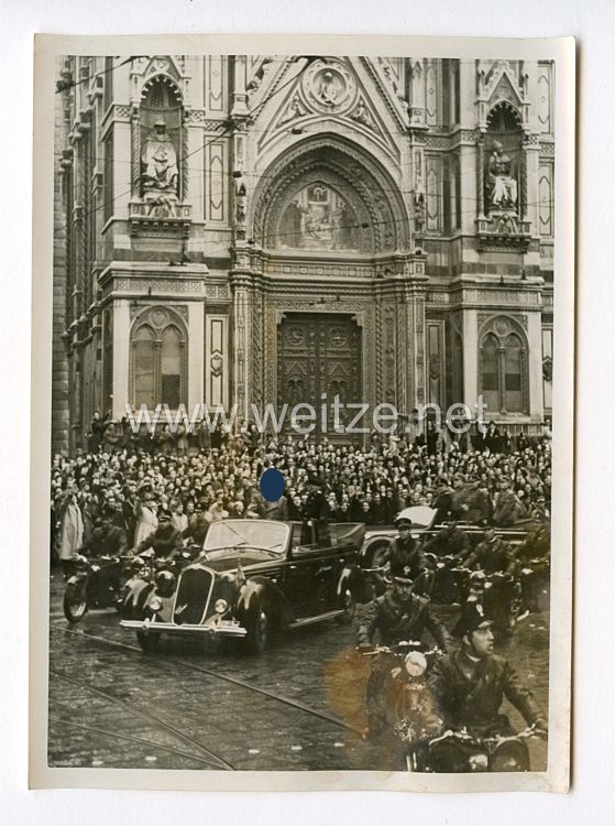  III. Reich Pressefoto. Jubel um den Führer und den Duce in Florenz. 29.10.1940.