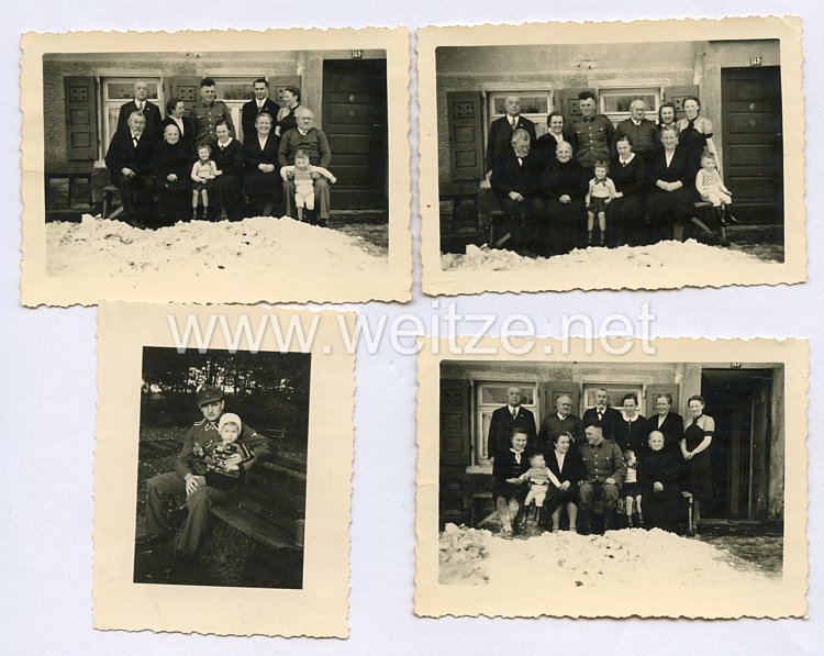 Waffen-SS Foto, SS-Unterscharführer mit seiner Familie