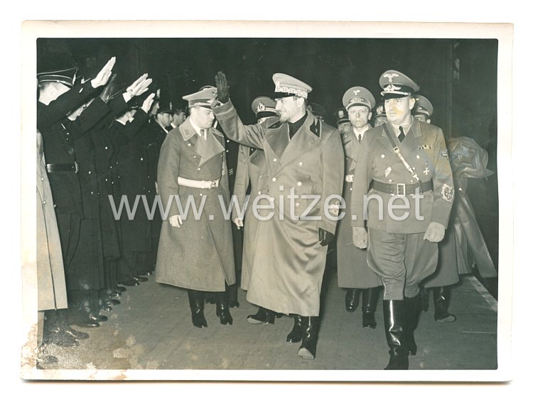 3. Reich Pressefoto: Der neue italienische Justizminister Graf Gandi in Berlin