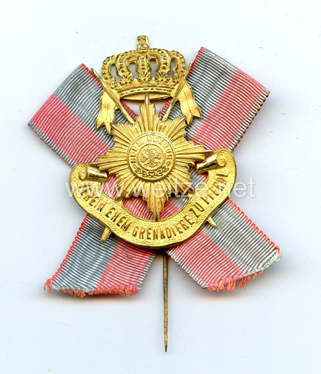 Preußen großes Mitgliedsabzeichen für den Verein der ehemaligen Angehörigen Grenadier-Regiment zu Pferde Freiherr von Derfflinger (Neumärkisches) Nr. 3