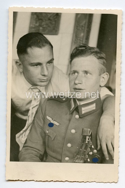Wehrmacht Foto, Soldat mit Verwundetenabzeichen in Schwarz 1939