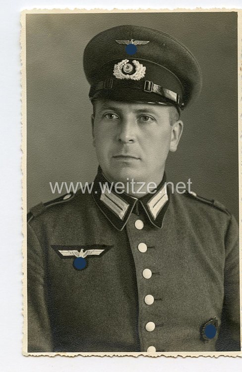 Wehrmacht Heer Portraitfoto, Soldat mit Waffenrock und SA-Wehrsportabzeichen