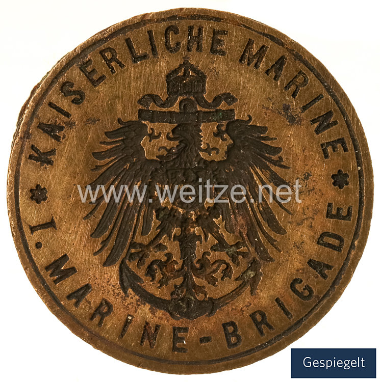 Kaiserliche Marine Siegel/Petschaft "I. Marine-Brigade" Bild 2