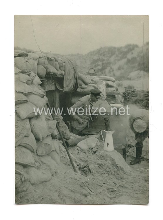 1. Weltkrieg Deutsches Heer Foto, Soldat im Schützengraben