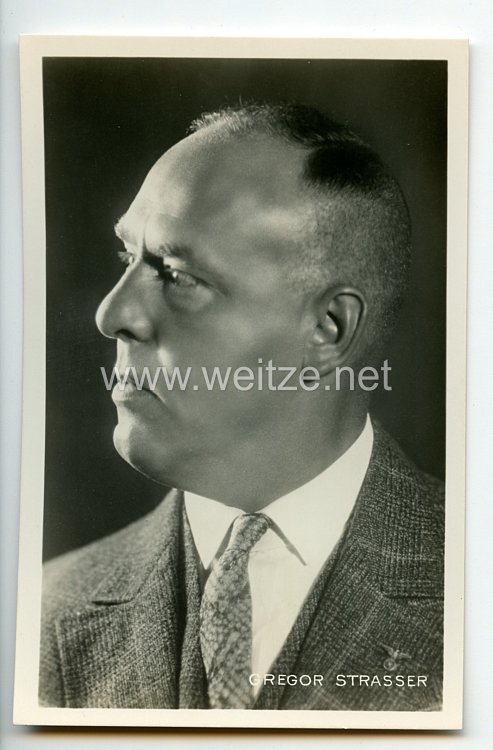 III. Reich - Portraitpostkarte von Gregor Strasser