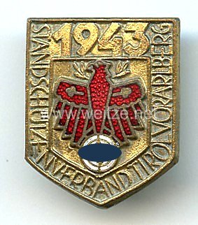 Standschützenverband Tirol-Vorarlberg - Gauleistungsabzeichen in Gold für Kombinationsschießen 1943