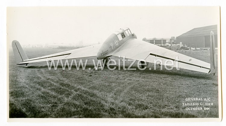 England 2. Weltkrieg Pressefoto: General Aircraft Tailles Glider October 1944