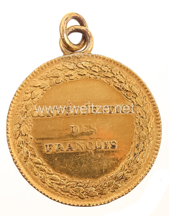 Frankreich Revolutionszeit : tragbare Medaille "Confédération des Francois", Paris 14 Juillet 1790 Bild 2