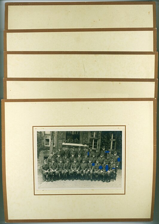 RAD-Abteilung 2/186 - 5 grosse Fotos von der Vereidigung und Gruppenbilder