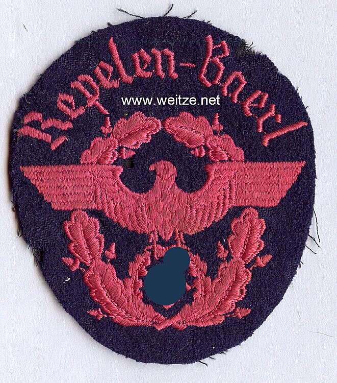 III. Reich Feuerwehr Ärmeladler " Repelen - Baerl "