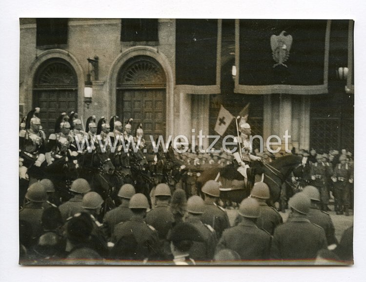III. Reich Pressefoto. So holte Rom den Führer Grossdeutschlands ein. 4.5.1938.