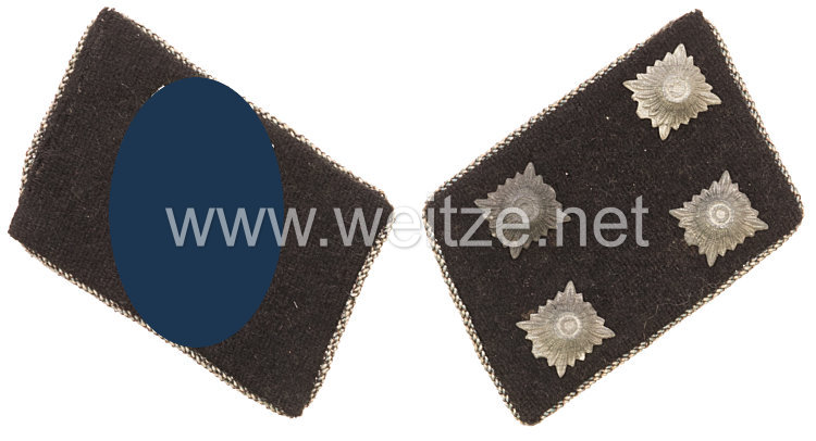 Waffen-SS Paar Kragenspiegel für einen SS-Sturmbannführer der 27. SS-Freiw.-Gren.Div. "Langemarck" (flämische Nr. 1)